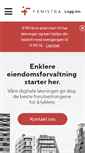 Mobile Screenshot of fenistra.no