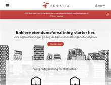 Tablet Screenshot of fenistra.no